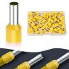 flintronic 6 mm Wire Ferrule Set, 100-Piece Cable Lug Set with Flat Quick-Disconnect Terminals, Crimp Connectors with Insulated Sleeves, Fork Cable Lugs and Storage Box view 1