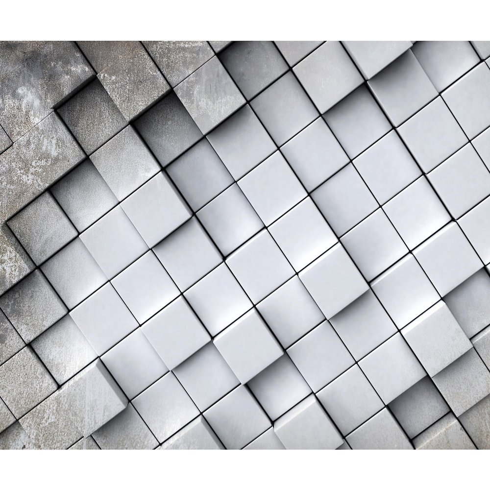 murando Self-Adhesive Geometric Optical Illusion Photo Wallpaper, 490 x 350 cm, Modern