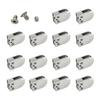 PDKJNID 14-Piece Stainless Steel 304 Glass Clamps for 8–12 mm Glass view 1