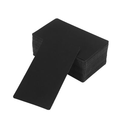 NUOBESTY 100-Piece Black Kraft Blank Word Cards