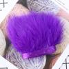 KUCOON 1-Meter Dyed Colorful Marabou Feather Trim, 8–10 cm, Plum view 1