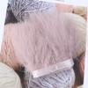 KUCOON 1-Meter Dyed Colorful Marabou Feather Trim, 8–10 cm, Plum view 3