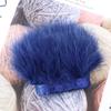 KUCOON 1-Meter Dyed Colorful Marabou Feather Trim, 8–10 cm, Plum view 4