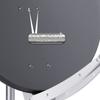 Fuba 4-Receiver Satellite System | DAA 850 A 85 cm Anthracite Aluminum Dish + DEK 417 Quad LNB (DVB-S2, HDTV, UHD 4K/8K, 3D) with LTE Interference Filter view 4