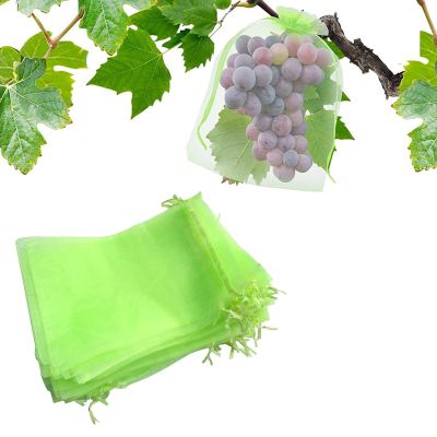 Grape and Fruit Protection Bags with Drawstring, Organza Garden Netting