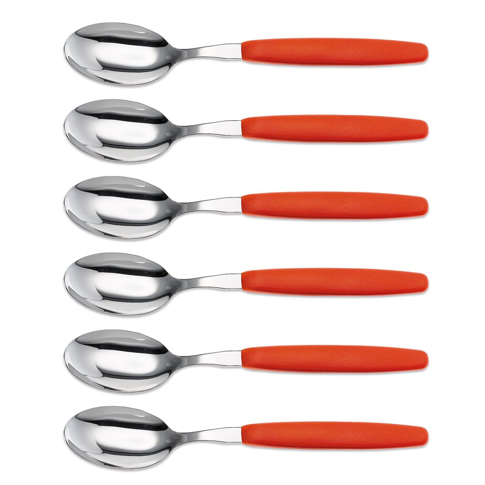 Giesser Set of 6 Red Soup Spoons