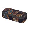 OHWODA Red Lobster Print Large-Capacity Pencil Case, Durable Portable Stationery Pouch, Peacock Feather, One Size, Coin Purse view 4