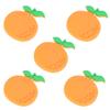 10 PVC Rubber Refrigerator Magnets, Fruit-Shaped Orange view 1