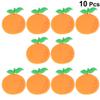 10 PVC Rubber Refrigerator Magnets, Fruit-Shaped Orange view 2