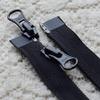 WUDOLI #5 Black Nylon Coil 2-Way Open-End Zipper, 95 cm view 2