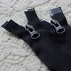 WUDOLI #5 Black Nylon Coil 2-Way Open-End Zipper, 95 cm view 3