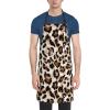 FURLOU Leopard Print Waterproof Apron with 2 Pockets, Adjustable, Black, One Size view 1