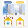 Zlovne UV Protection Reflective Window Film, 100% Privacy Shade, Removable, 70 x 110 cm view 4