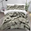Dollar Cash Duvet Cover Set 220 x 240 cm, 3-Piece, with 2 Pillowcases view 1