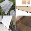 Rectangular Shade Sail 3.4 x 3.4 m, Breathable, UV Protection, with Grommets and Rope, Light Gray view 2