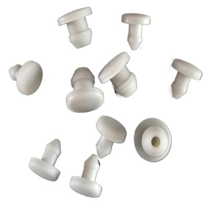 WALNUTS White Solid Silicone Rubber Caps, 2.5–14 mm, Tapered Plug Covers, Push-On Seals, End Caps (White, 5 pcs, 17 mm)