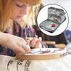 LUbrel Mini Travel Sewing Kit, Portable Embroidery Bag, Sewing Accessories, Quilt Organizer Bag view 3