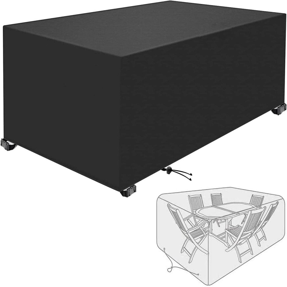 KDXAOBEI Garden Furniture Cover, 140 × 120 × 75 cm, Black