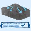 KDXAOBEI Garden Furniture Cover, 120 x 90 x 80 cm, Waterproof, Windproof, UV-Resistant, Black view 3