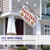 Dsoluuing Cool Dorm Flags, Welcome to Our Backyard Bar, Proudly Serve Whatever You Bring Flag, Backyard Bar Decor (Green, 60 x 90 cm) view 3