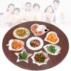 SAGIDAR Rotating Serving Tray, Solid Wood Lazy Susan, 360° Rotation, 16 mm Thick view 1