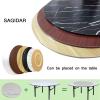 SAGIDAR Rotating Serving Tray, Solid Wood Lazy Susan, 360° Rotation, 16 mm Thick view 3