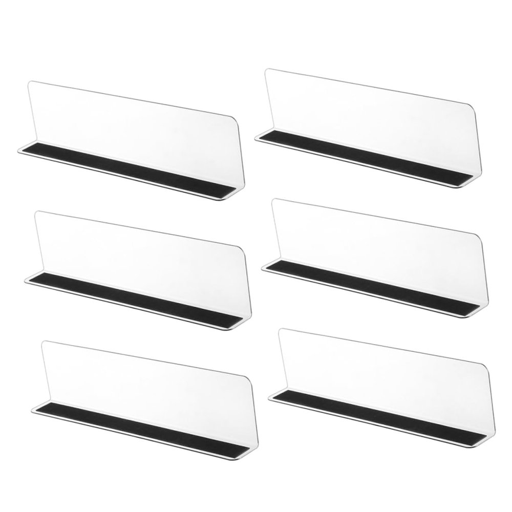 Cabilock PVC Product Dividers, L-Shaped Shelf Side Dividers