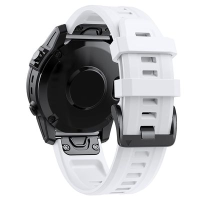 AMSOH 26/22 mm Silicone Quick-Release Watch Band for Garmin Fenix 7/7X, 6/6X Pro, 5/5X Plus, 3 HR, and Epix, Agate