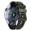MGTCAR 22/26 mm Leather Silicone QuickFit Smartwatch Band for Garmin Fenix 7/7X, 6/6X, 5X, 5 Plus, 3HR, 945, 955, S60, S62, Agate view 1