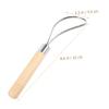BESTonZON Stainless Steel Coconut Meat Remover with Wooden Handle view 2