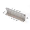 Satanga Edge Nickel Finger Pulls for Cabinets, Aluminum Flat Hidden Back-Mount Handles, 10-Pack, 3-3/4-Inch Hole Center view 2