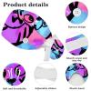 HOHODIY Adjustable Work Cap with Buttons, Tiger Print with Bow and Hair Tie, Multicolor 04, M/L view 4