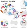 HOHODIY Dinosaur Adjustable Women's Cap with Buttons, Bow, Hair Tie and Sweatband, Multicolor 17, M/L view 4