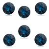 Round Glass Crystal Fancy Stones, Blue Zircon, 8 mm, 100 Pieces view 1