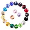 Round Glass Crystal Fancy Stones, Blue Zircon, 8 mm, 100 Pieces view 3
