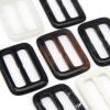 CEMELI 10 Large Black Resin Horn Buckles for Women's Coat Waist Belts and DIY Sewing view 2