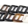 CEMELI 10 Large Black Resin Horn Buckles for Women's Coat Waist Belts and DIY Sewing view 3