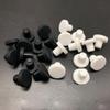 Round Silicone Rubber Hole Plug, White, 4.3 mm view 2