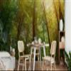 Muralo Non-Woven 3D Photo Wallpaper, Forest Sun Rays, Art Print - 300 x 210 cm view 4