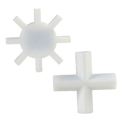 Mobestech 2-Pack White PTFE Magnetic Stir Bars for Laboratory Stirring