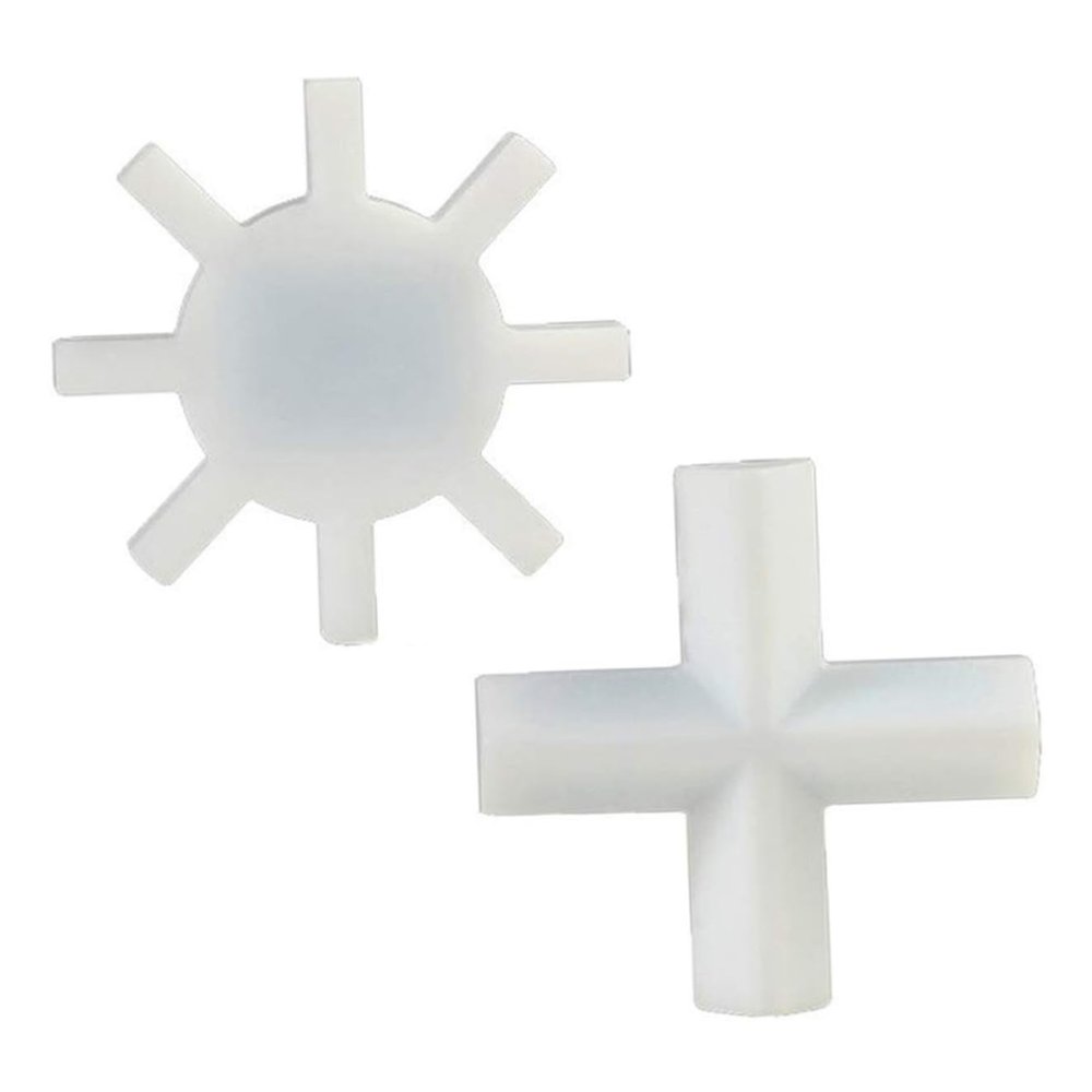 Mobestech 2-Pack White PTFE Magnetic Stir Bars for Laboratory Stirring