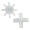 Mobestech 2-Pack White PTFE Magnetic Stir Bars for Laboratory Stirring view 1