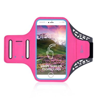 DFV mobile Professional Ultra-Thin Sports Armband for JVC J20 (2020) - Pink
