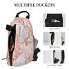 Santa Claus Anti-Theft Sling Backpack, Crossbody Shoulder Bag for Outdoor Sports, Travel & Hiking, Coral Reef view 3