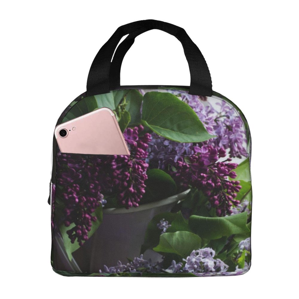 VACSAX Insulated Lunch Bag with Bonsai Print