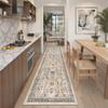 Madane Kitchen Runner, 5 x 17.8 cm, Rubber-Backed, Non-Slip, Vintage, Washable, Ultra-Thin (60 x 180 cm, Brown/Gold) view 2