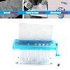 Tissting Mini Manual A4 Paper Shredder, 3.5 L, 4 mm Strip-Cut, Blue view 4