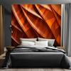 Feeby 3D Wood-Effect Photo Wallpaper, 250 x 175 cm, Orange, XXL, Non-Woven view 2