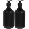 2-Pack Black Refillable 500 ml PET Pump Bottles view 1