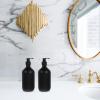 2-Pack Black Refillable 500 ml PET Pump Bottles view 2